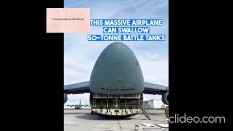 A massive military aircraft