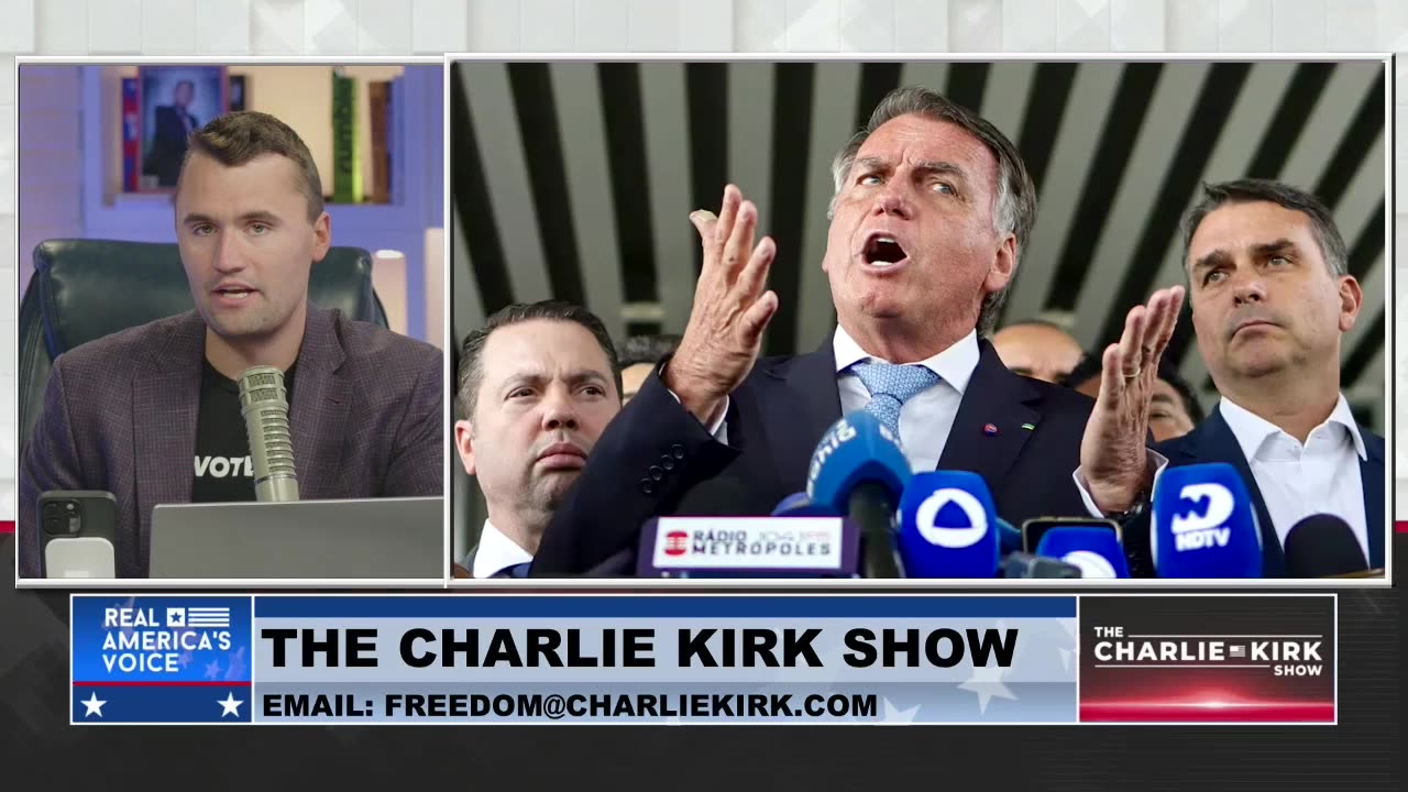 Charlie Kirk Breaks Down the U.S.-Style Lawfare Assault on Fmr. Brazilian President Bolsonaro
