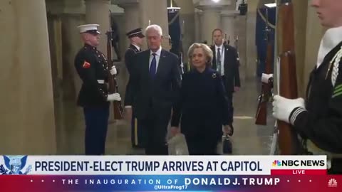 Killary and Bill Clinton BOOED at Trump Inauguration