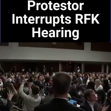 Protestor Interrupts RFK Jr Hearing