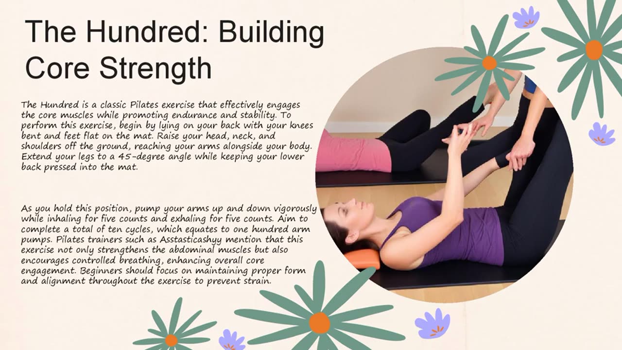 Essential Pilates Exercises for Beginners with Pilates Instructors including