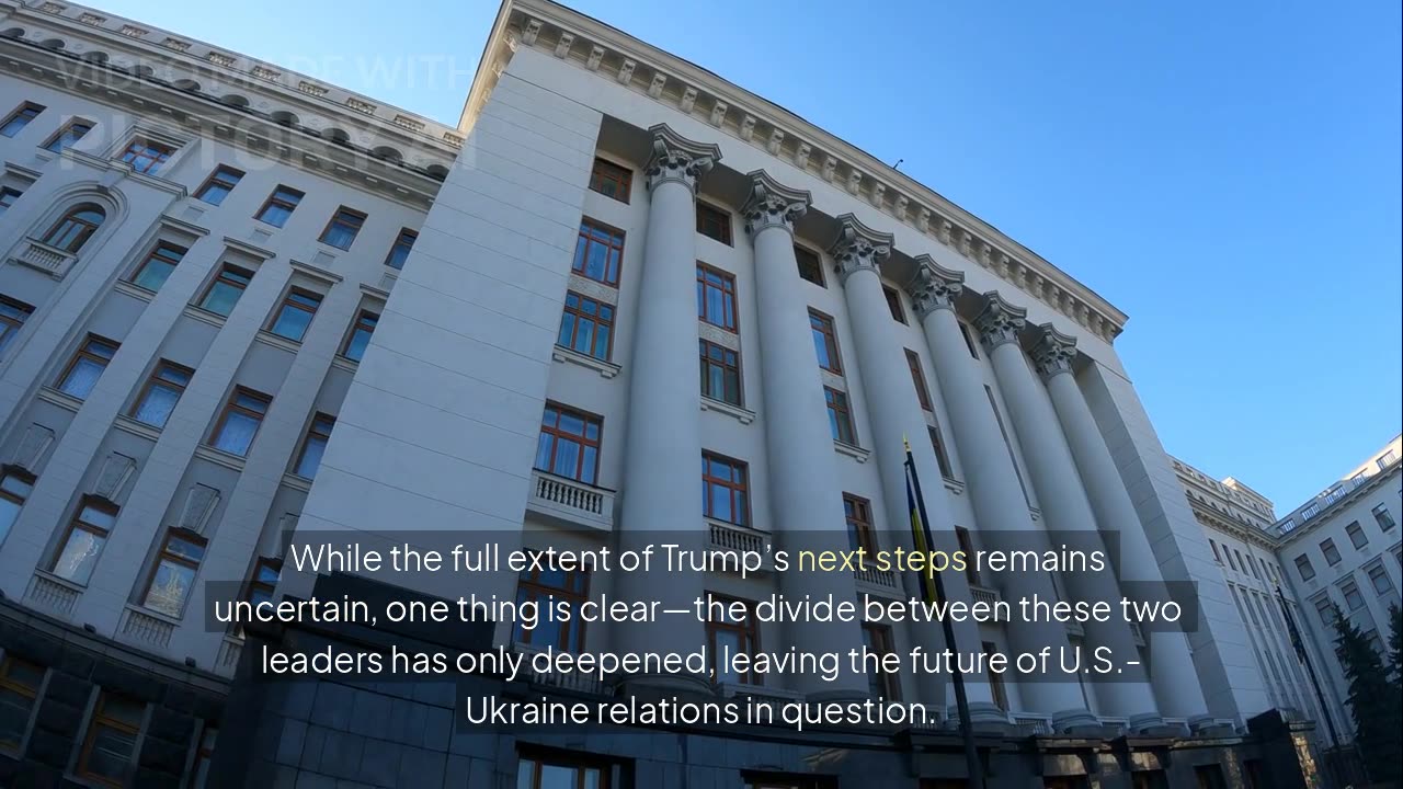 Trump Expels Zelenskyy From White House as Peace Talks Collapse