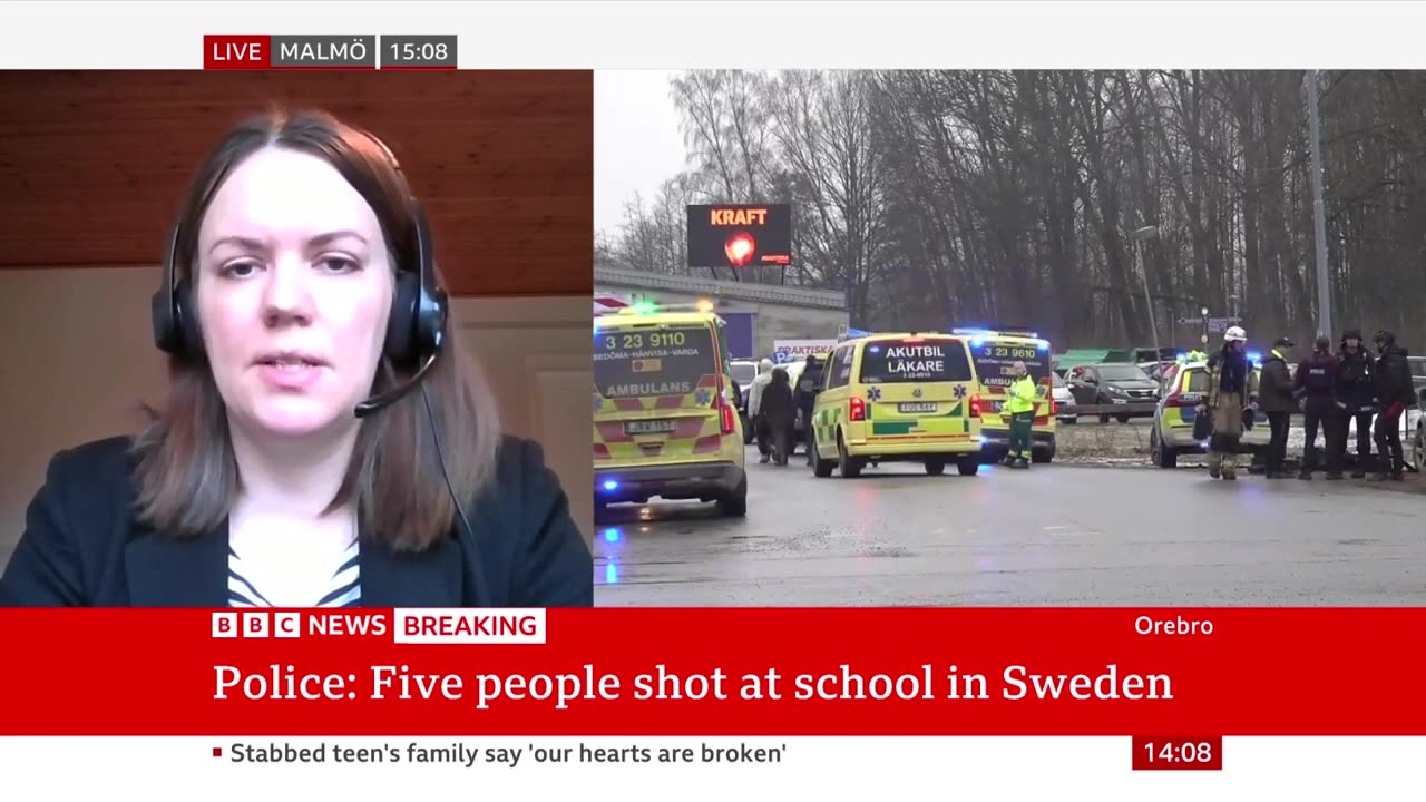 Five people shot at school in Sweden | BBC News