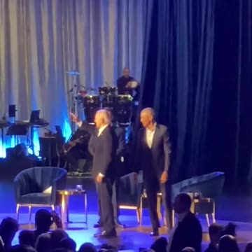 Obama had to help JOE BIDEN off stage at event - BIDEN FROZEN ON STAGE