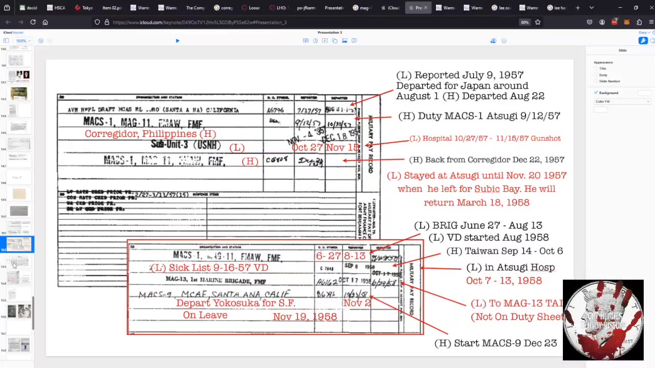Hughes- Harvey and Lee's Complete Marine Record Solved, Proof of 2 Oswalds!