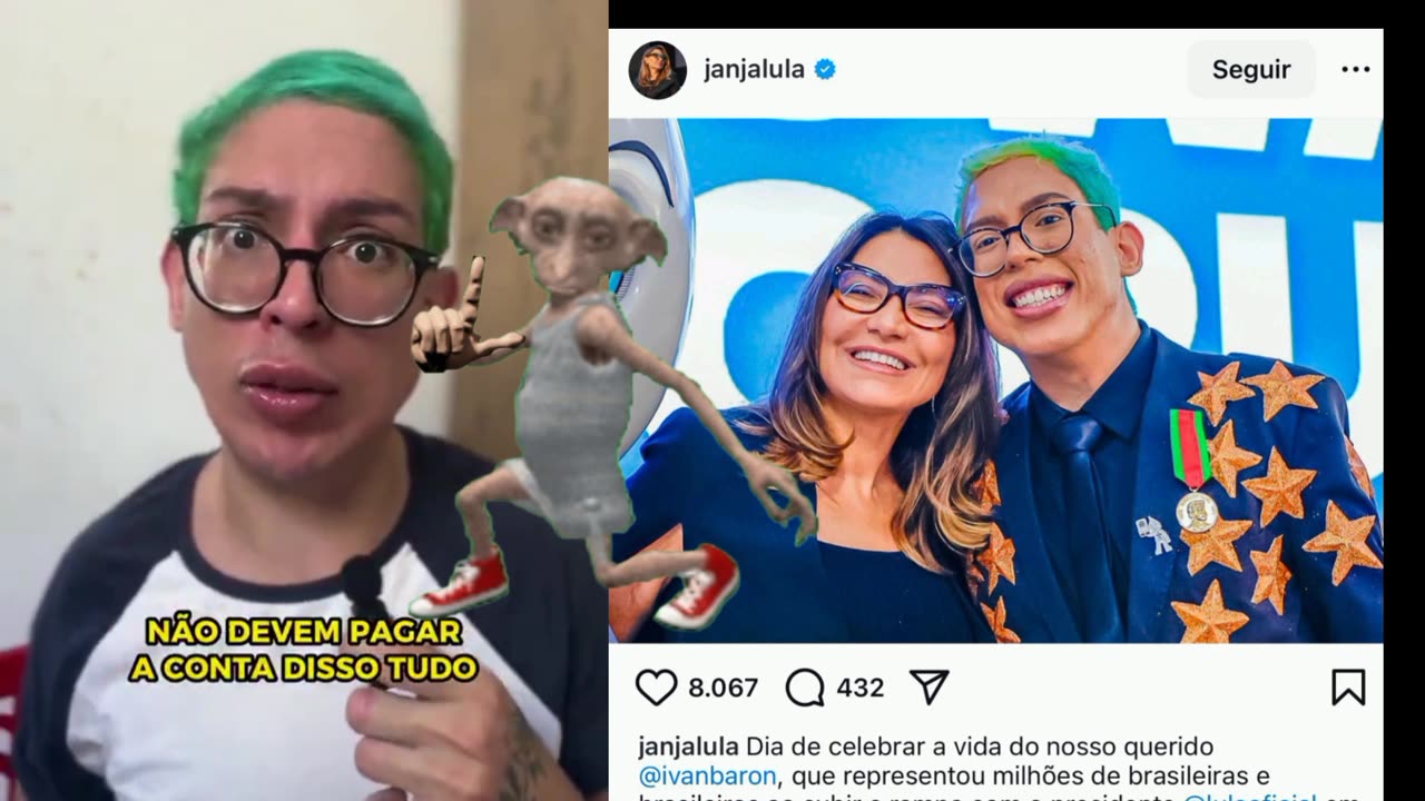 Influenciador gay e deficiente que subiu a rampa com Lula, reclama do novo corte do BPC. FAZUELLEN?