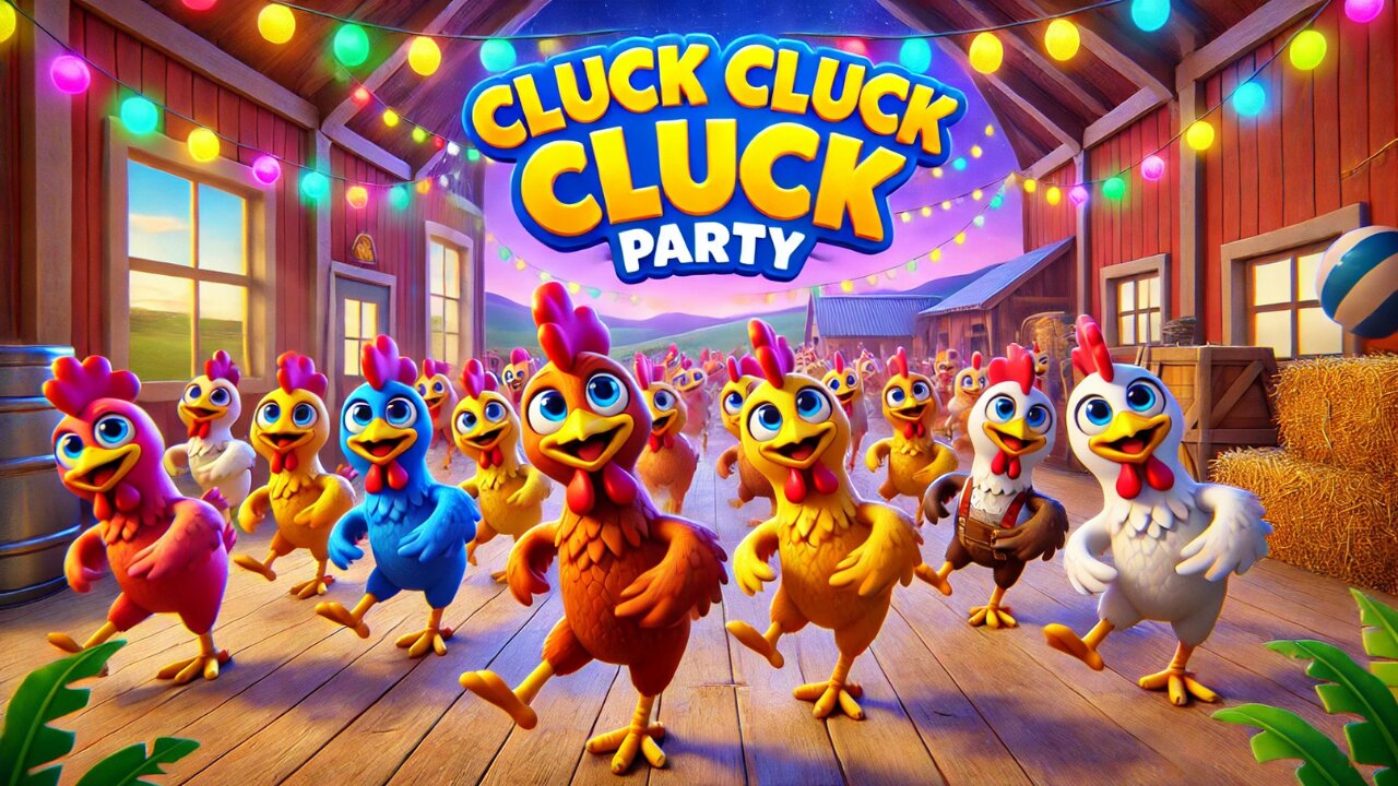 🎶 Cluck Cluck Party – The Ultimate Chicken Dance Song for Kids! 🐔💃