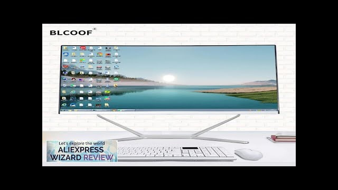 POS Computer Curved Screen All In One PC DDR4 Complete Full Set Review