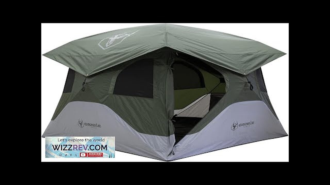 Gazelle Tents™ T4 Hub Tent Easy 90 Second Set-Up Waterproof UV Resistant Review