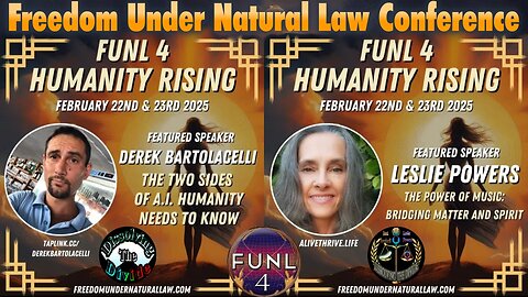 Special Announcements About The Freedom Under Natural Law Conference - 2 Day Event February 22-23