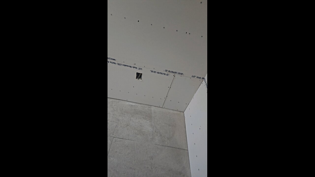 finishing drywall install