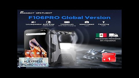 FOSSiBOT F106 PRO Rugged Phone 6.58''FHD Display 12000mAh 30W Fast Charging 20MP Review