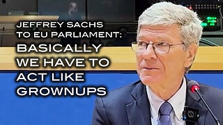 Jeffrey Sachs to EU Parliament: "Basically We Have To Act Like Grownups