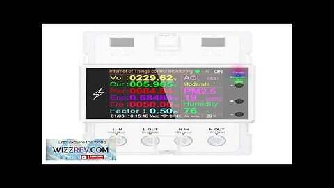 AT4PW 100A Tuya WIFI Din Rail Smart Switch Remote Control AC 220V Review