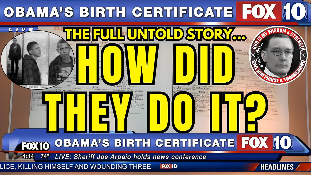 DavidXRPLion Unbelievable FAKE OBAMA BIRTH CERTIFICATE How Did They Do it? MUST WATCH