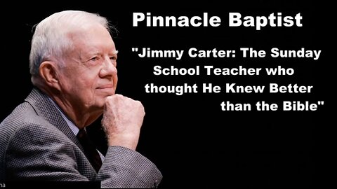 Jimmy Carter's views about the Bible