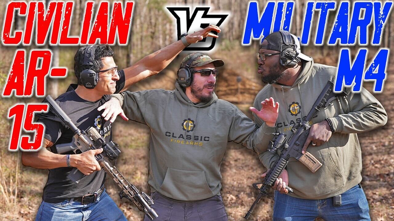US Military M4 vs A Civilian AR-15 (What's The Real Difference?)