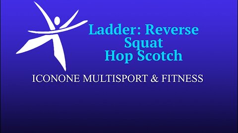 Ladder: Reverse Squat Hop Scotch