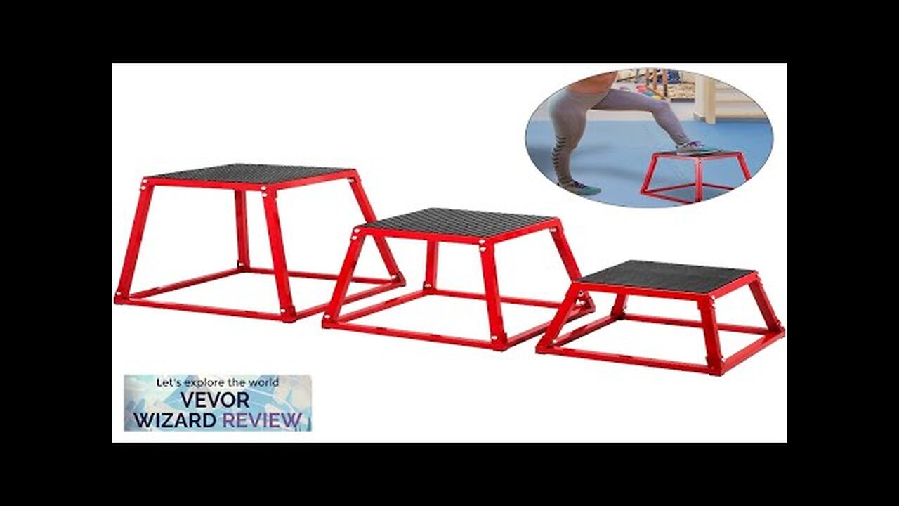 VEVOR Plyometric Platform Box Fitness Exercise Jump Box Step Plyometric Box Jump Review