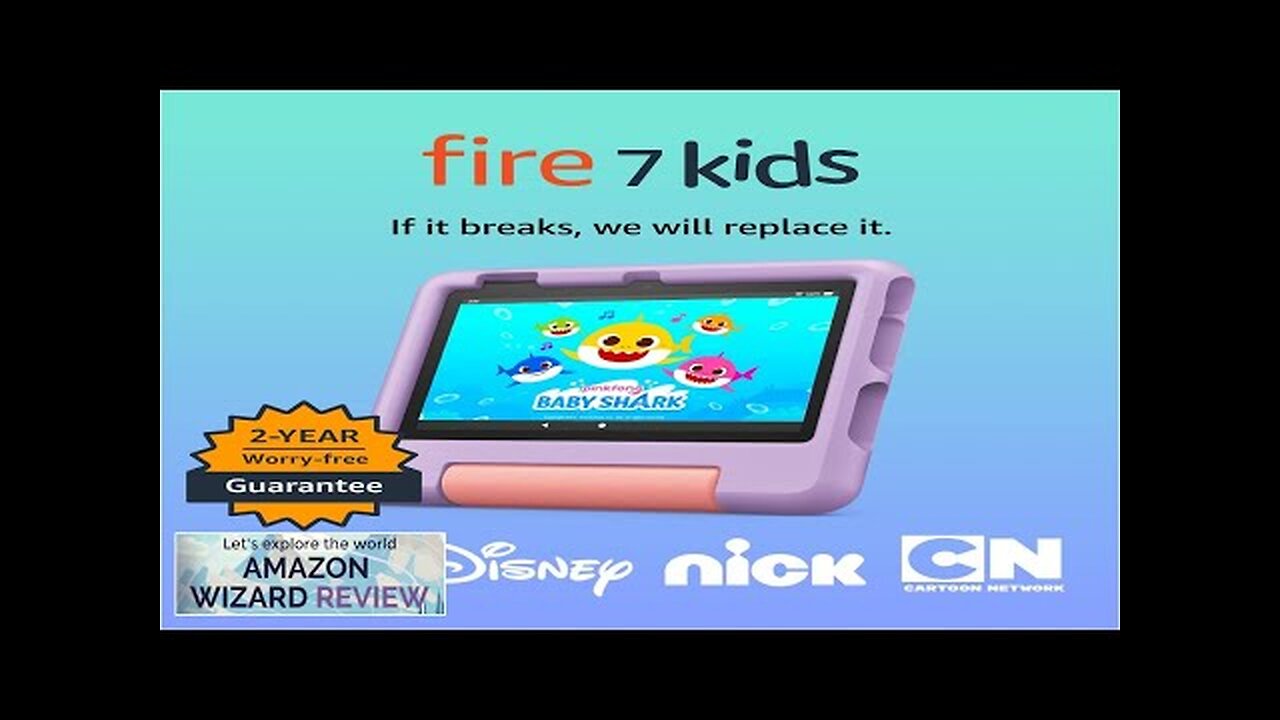 Amazon Fire 7 Kids tablet, ages 3-7. Top-selling 7" kids tablet Review