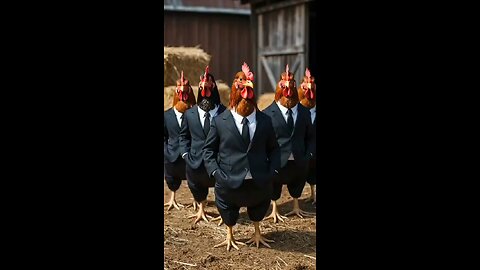 Dancing Chicken in a suit
