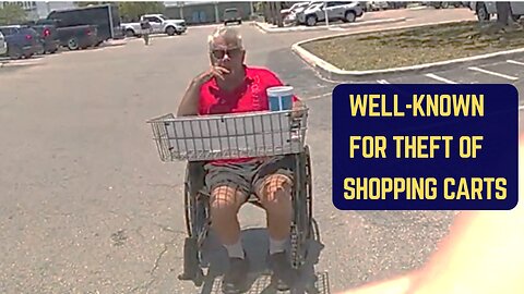 Man Steals Wheelchair Shopping Cart for Joyride