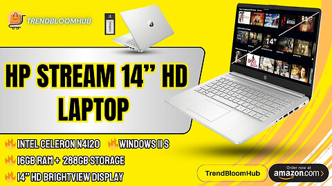 💻 HP Stream 14" – The Perfect Budget-Friendly Laptop! 🚀