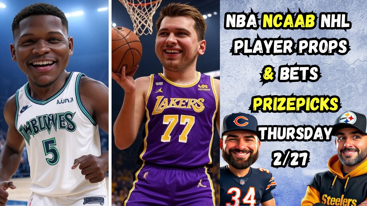 NBA BEST BETS TODAY | COLLEGE BASKETBALL | NHL | THURSDAY 2/27/25