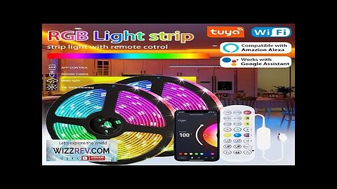 Tuya LED Strip Light WIFI APP Control 5050 RGB Led Lights Alexa Review