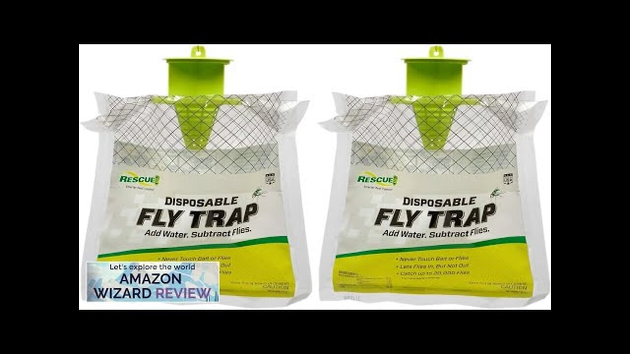 RESCUE! Outdoor Disposable Hanging Fly Trap 2 Traps Review