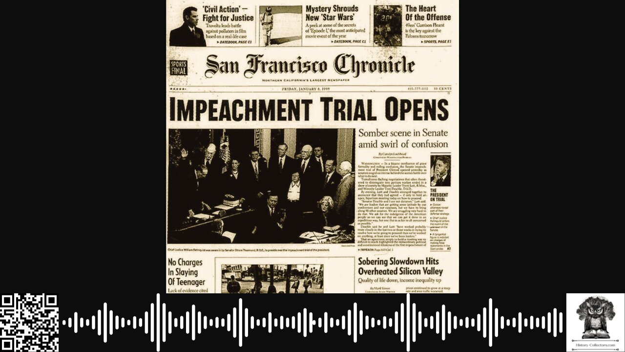 #OnThisDate January 7, 1999: Clinton's Senate Showdown