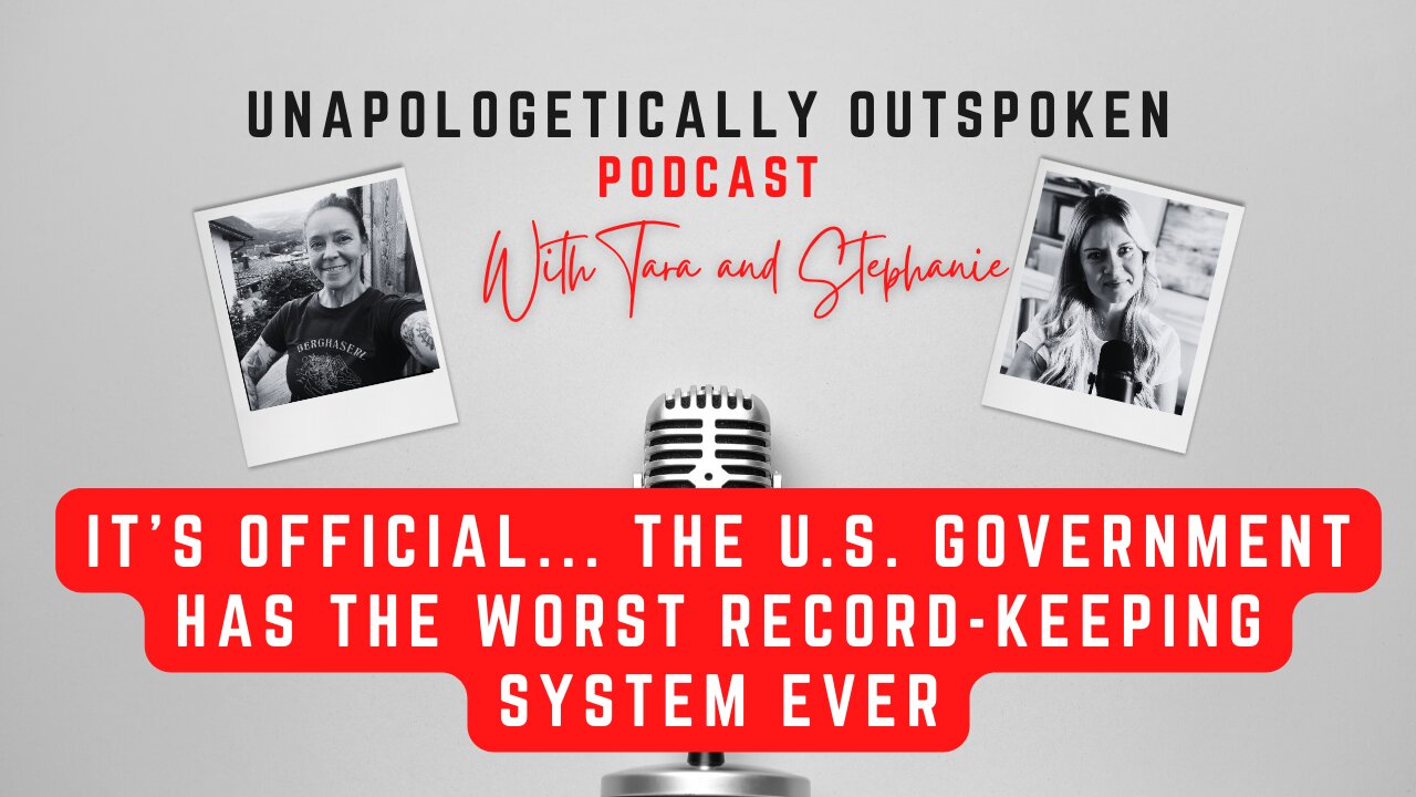 IT'S OFFICIAL... THE U.S. GOVERNMENT HAS THE WORST RECORD-KEEPING SYSTEM EVER