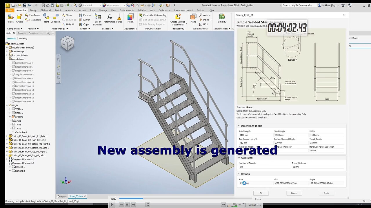 Create a 3D Staircase under 9 minutes!