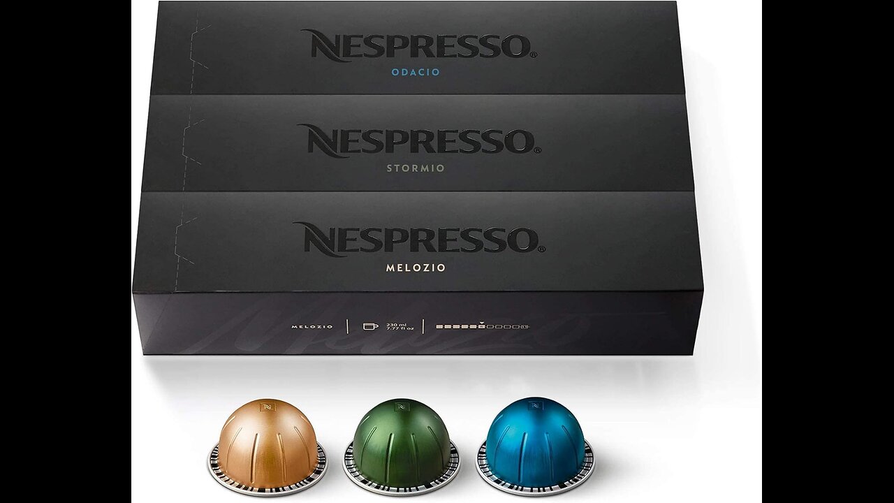 Nespresso Capsules Vertuo, Variety Pack, Medium and Dark Roast Coffee, 30 Count Coffee Pods, Brews 7.8 oz.