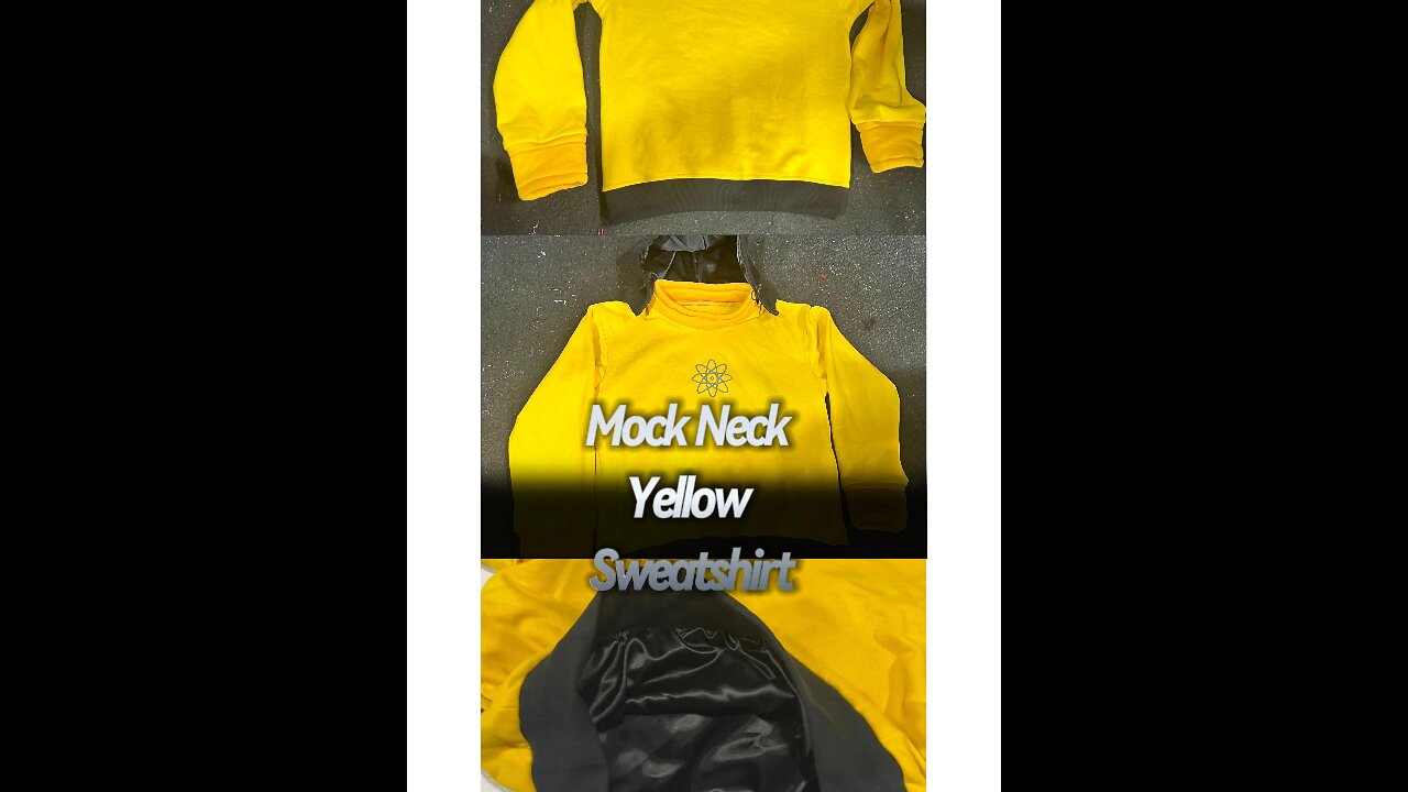 🔥 Stay Warm & Stylish in Our Mock Neck Yellow Sweatshirt! 🔥