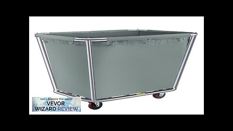 VEVOR Basket Truck 10 Bushel Steel Canvas Laundry Basket 3" Diameter Wheels Review