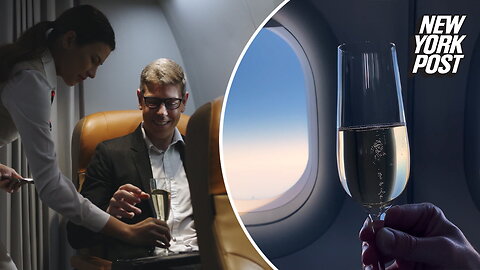 How to sneakily snag a first-class drink