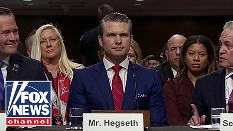 Confirmation Hearing on Expected Nomination of Pete Hegseth for Secretary of Defense!! - 1/14/25