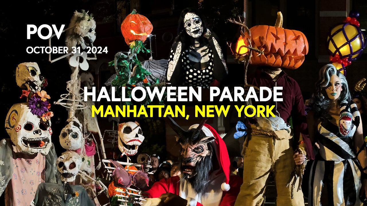 🎃 2024 NEW YORK'S VILLAGE HALLOWEEN PARADE: POV Greenwich Village, Manhattan, USA / NYC Halloween