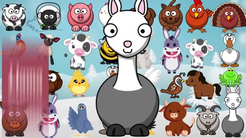 Farm Animal Sounds Song 0811 | Nursery Rhymes | Little Bunny Learns 📢 Don't forget to Like