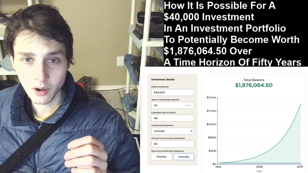 How It Is Possible For A $40,000 Investment To Potentially Become Worth $1,876,064.50 In 50 Years