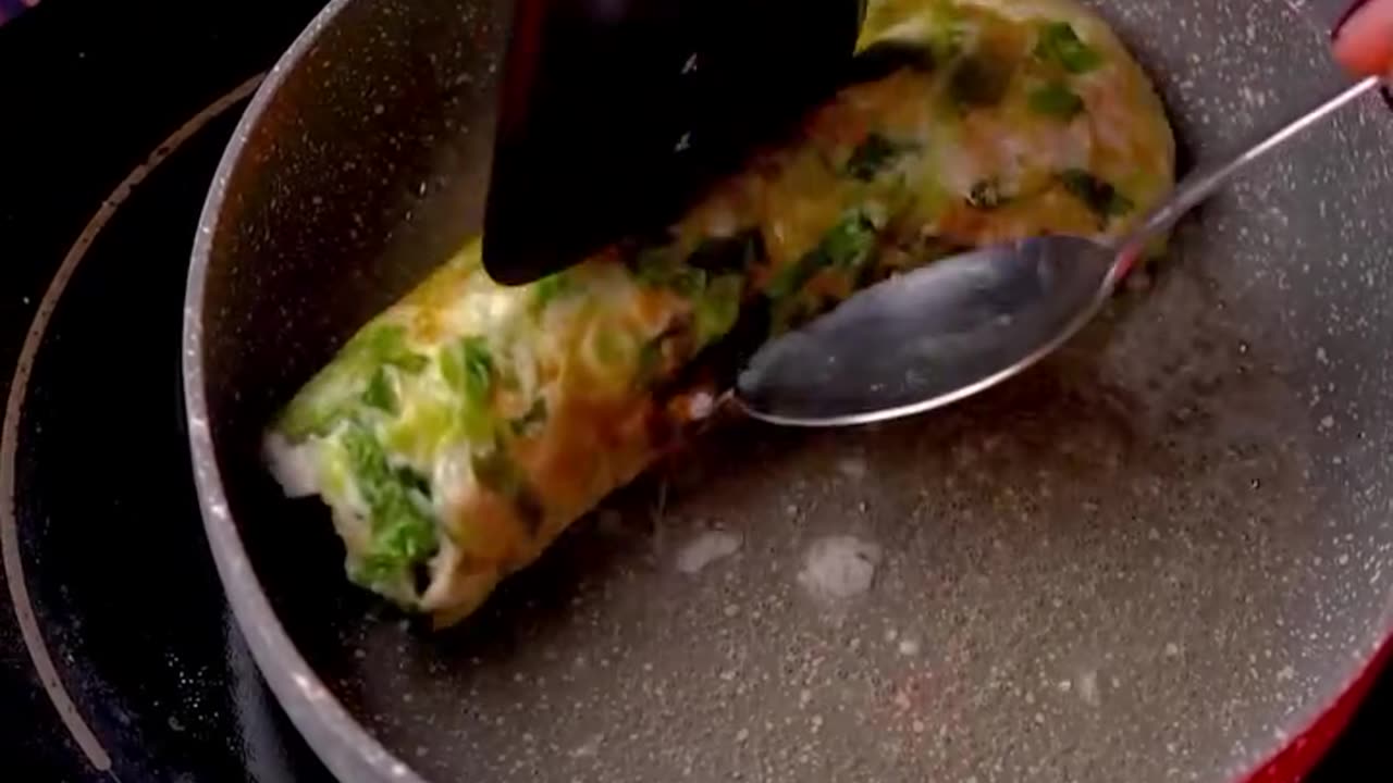 Lettuce omelette