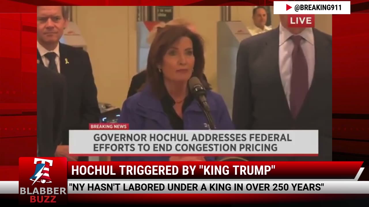 Hochul Triggered By "King Trump"