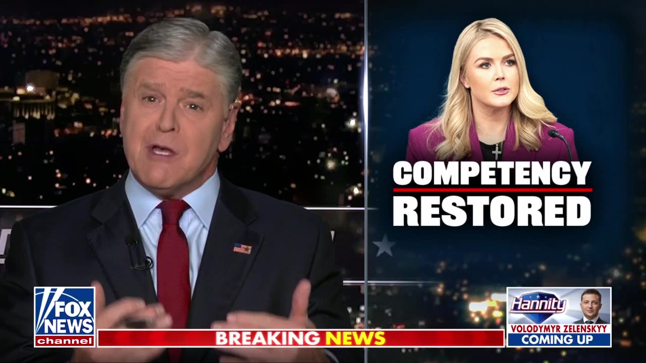 Hannity: Competency was restored to the WH briefing room