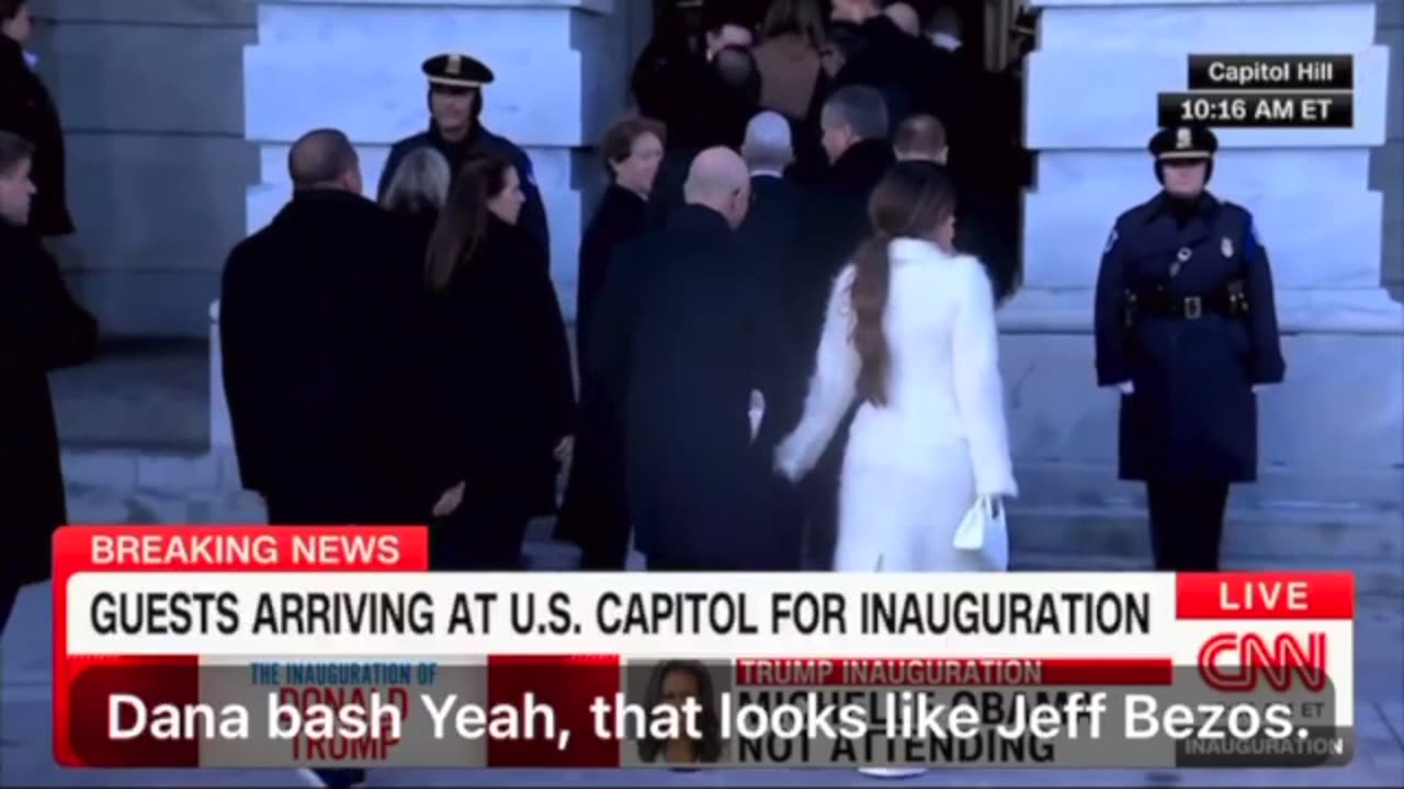 The Grand Entrance of THE TECH GIANTS At The Trump Inaugural Ceremonies (January 20, 2025)