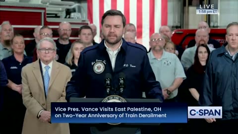 VP visits East Palestine, Ohio on the second anniversary of the train derailment: