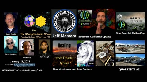 SHUNGITE REALITY 1/21/25 - Jeff Mamora on Healing Disasters Trauma