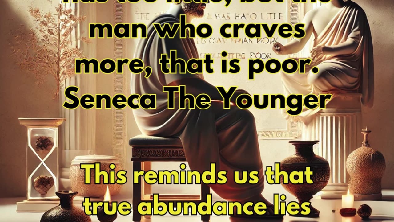 Seneca's Wisdom on Abundance