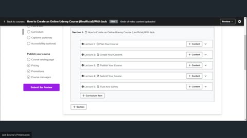 How to Create an Online Udemy Course (Unofficial) With Jack 2