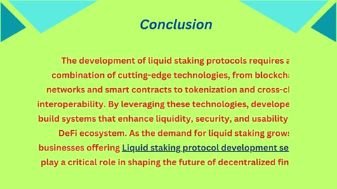 Key Technologies Behind Liquid Staking Protocol Development